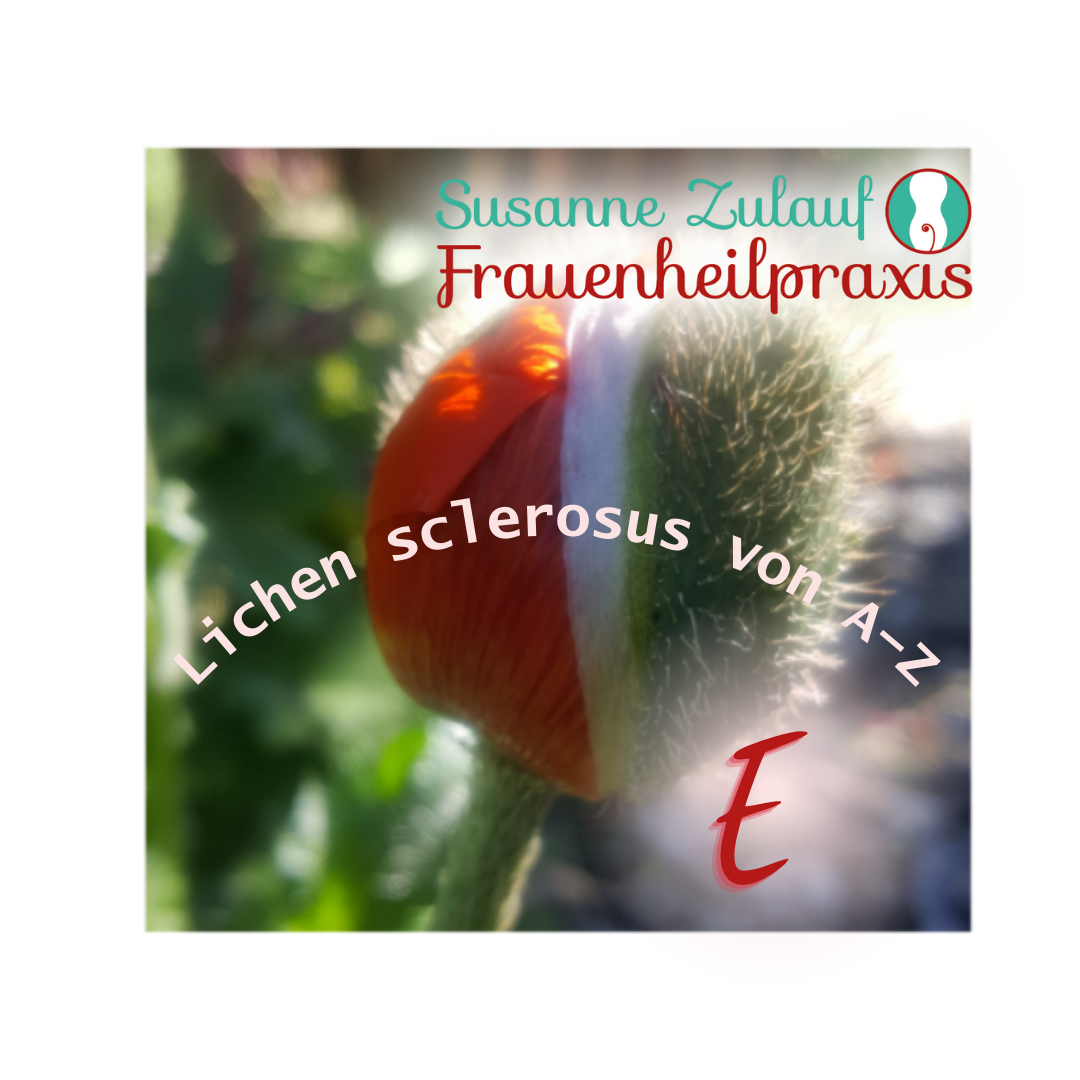 Symbolisch eine sich öffnende Monblume- für Lichen sclerosus